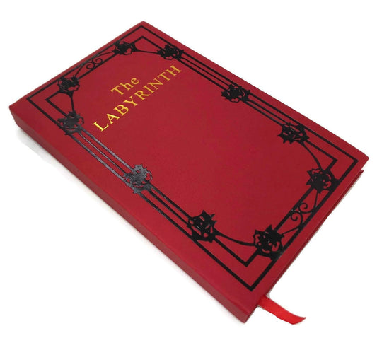 Costumebase Labyrinth Sarah's Red Book pages recreate the novel reading experience.