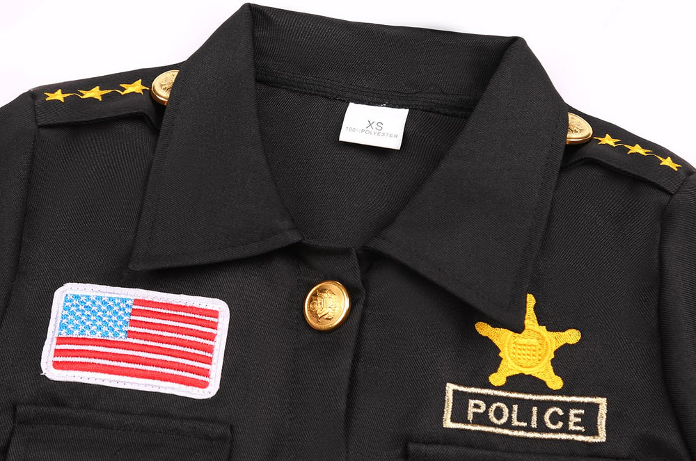 Costumerry badge and walkie-talkie set adds realism to scenarios