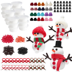 Cosweet air-dry clay snowman kit lets kids sculpt festive figures safely at home.
