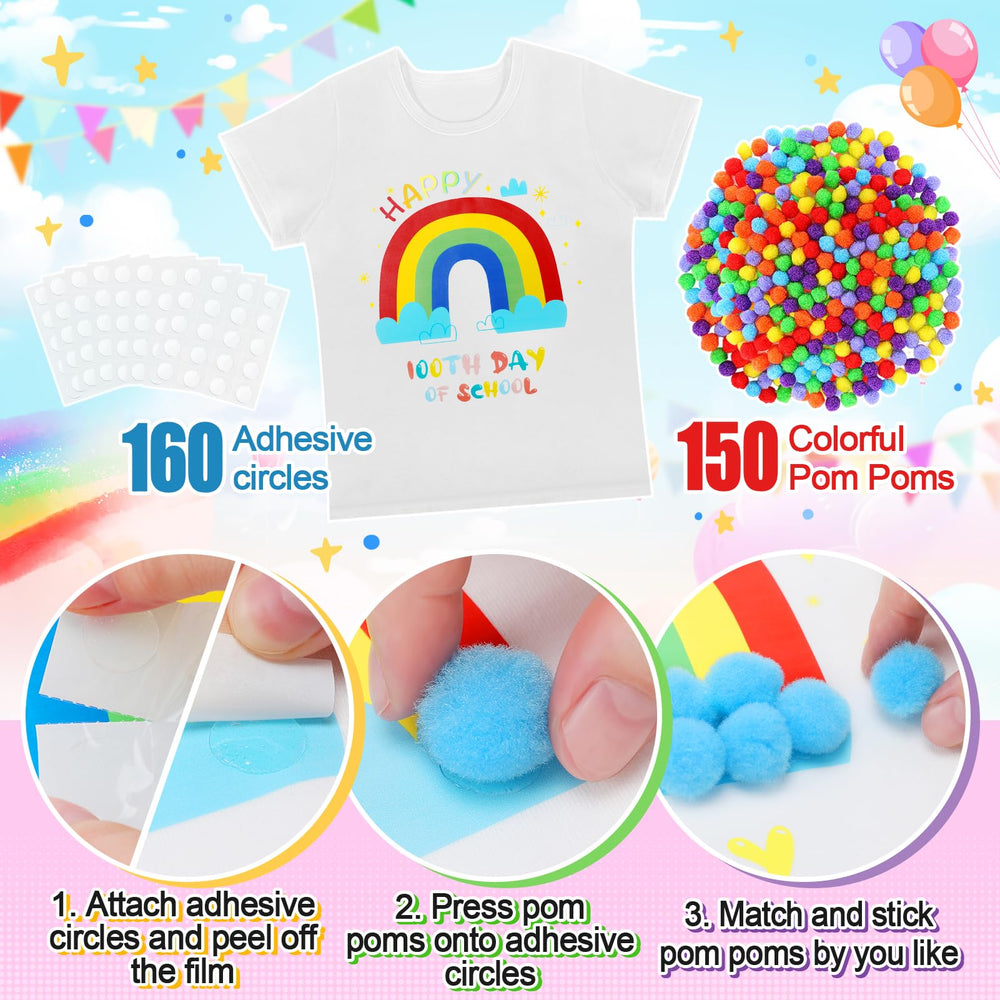 Cosweet colorful pom-poms add tactile crafting fun