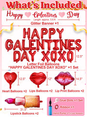Cosweet red lips balloon highlights playful party vibes