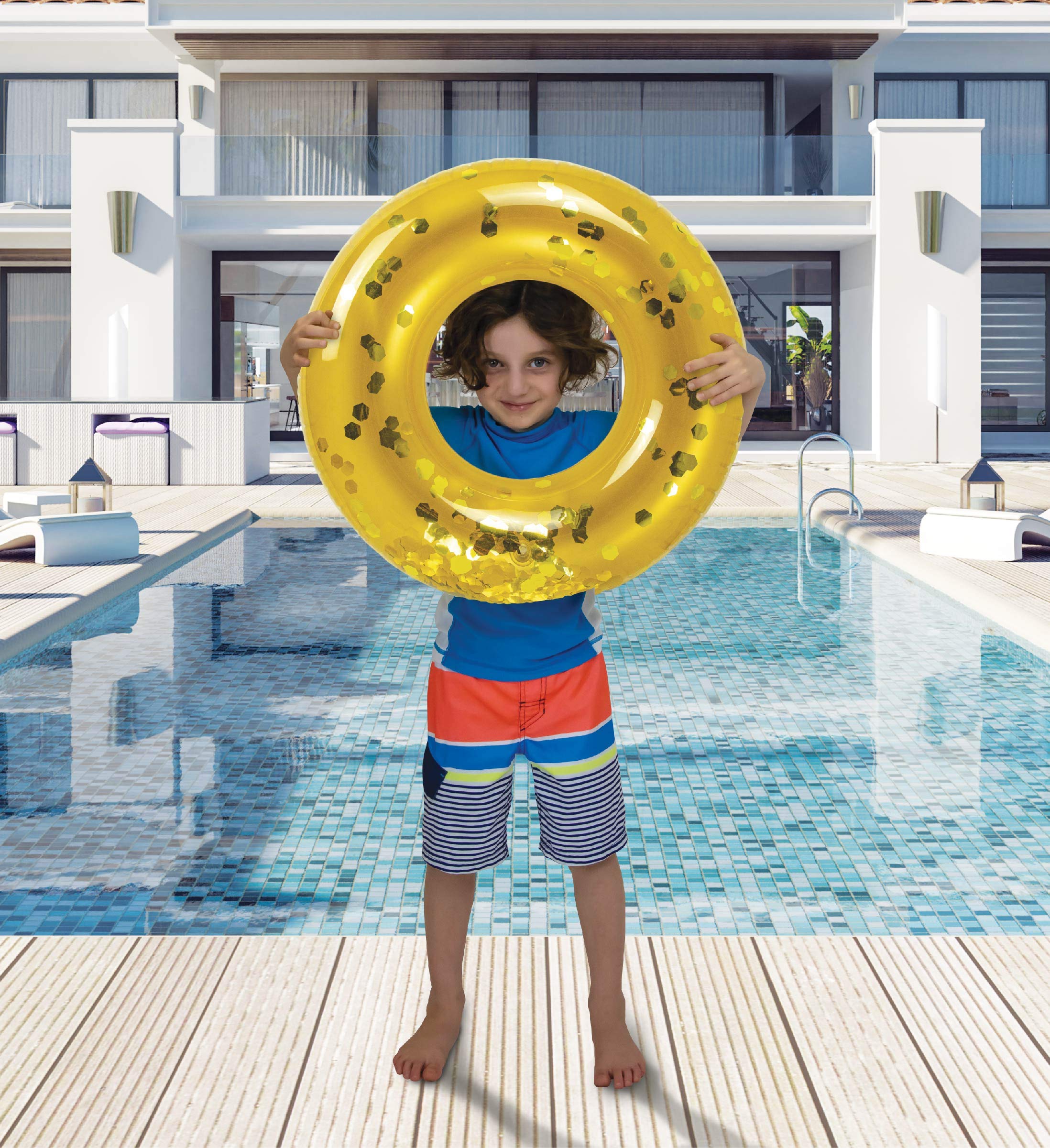 CoTa Global 23-inch inflatable kid float ready for pool adventures