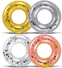 CoTa Global 4-pack kids floats with sparkly confetti for vibrant pool fun