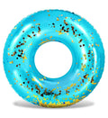 CoTa Global blue giant glitter pool tube with gold confetti for festive pool parties.