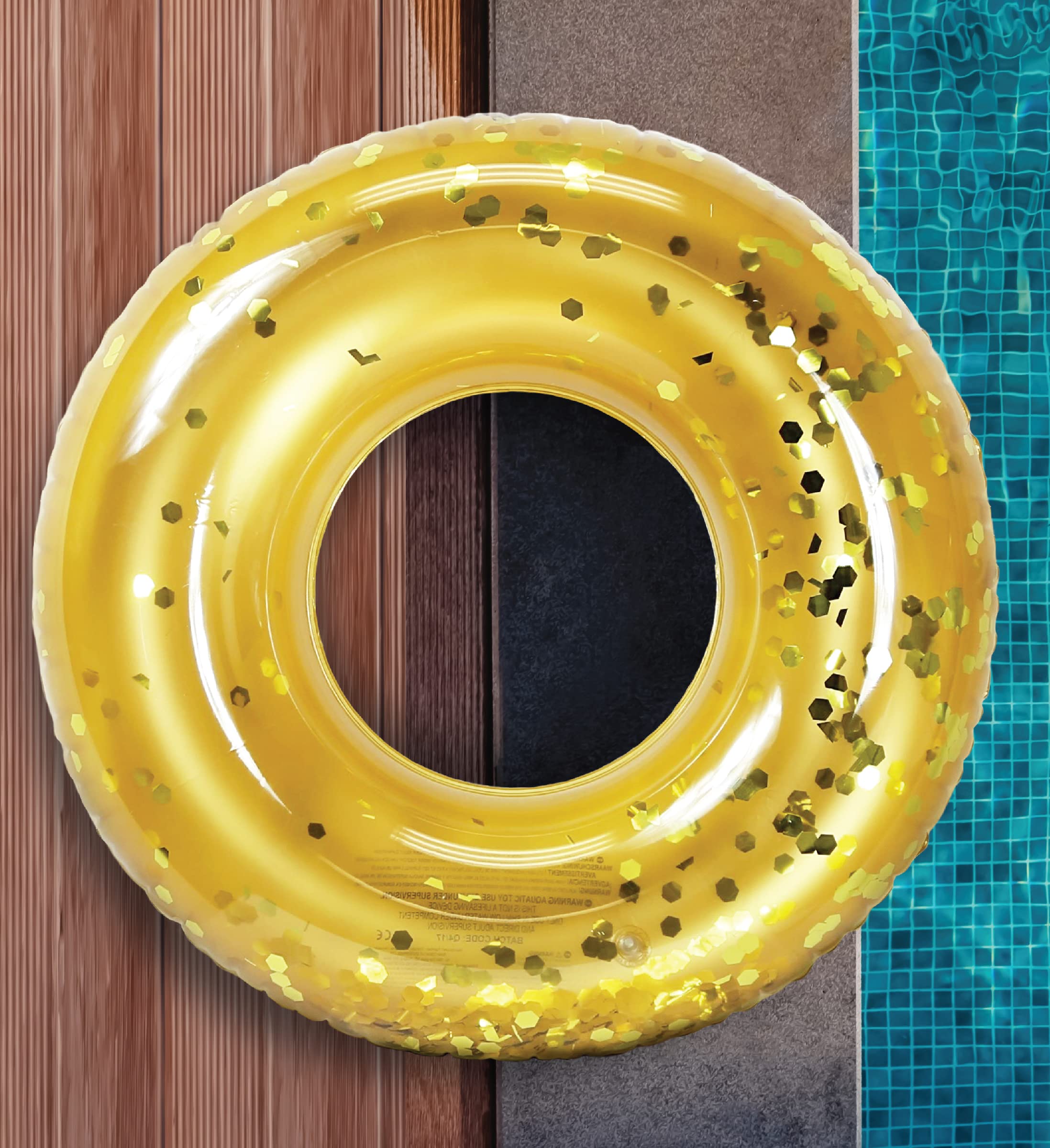 CoTa Global POZA gold confetti pool ring with repair patch included