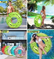 CoTa Global luxury green pool float decor for poolside parties.