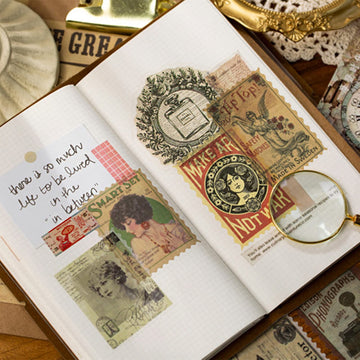 Cotrida translucent washi paper stickers blend with pages while allowing writing.
