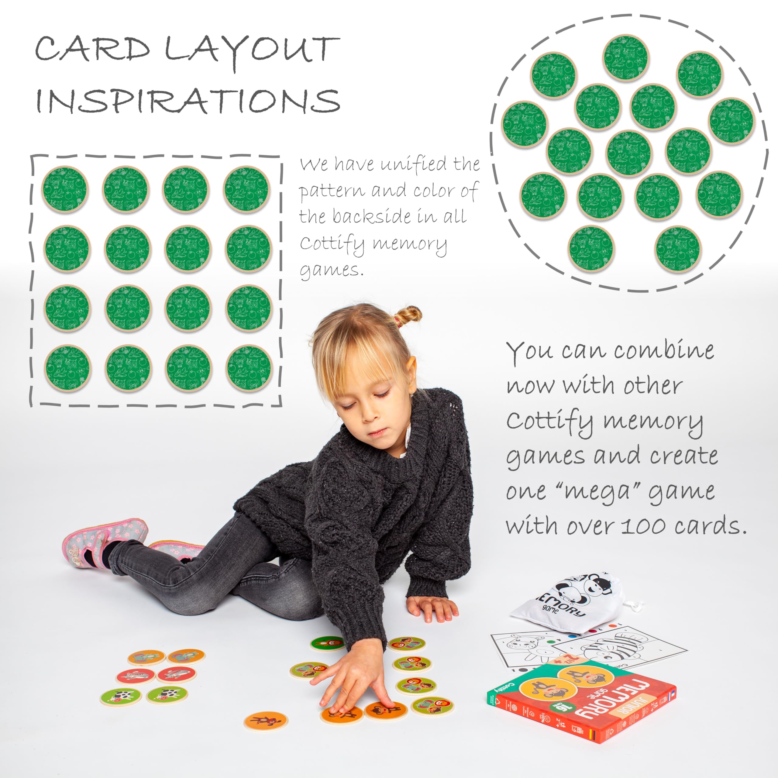 Cottify basswood cards with silk-painted finish for durability