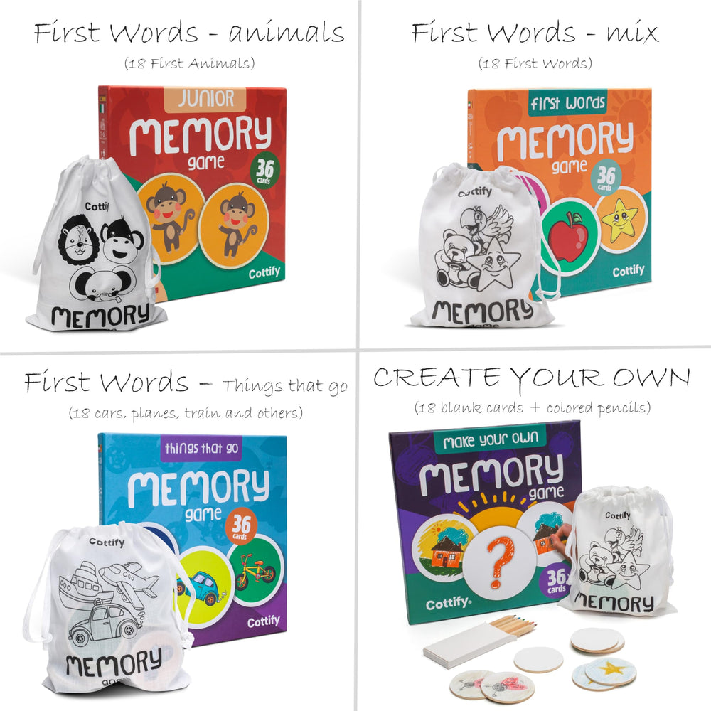 Cottify sustainable materials in a kid-safe learning set