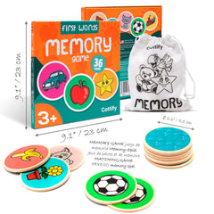 Cottify toddler memory cards with 22mm diameter for small hands.