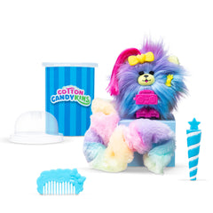 Cotton Candykins scented plush adds a sweet sensory cue.