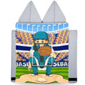 Couch Swag Baseball Play Panel front view with pitching target enhancing hand-eye coordination