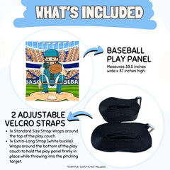 Couch Swag Baseball Play Panel inspires imaginative play for social interaction