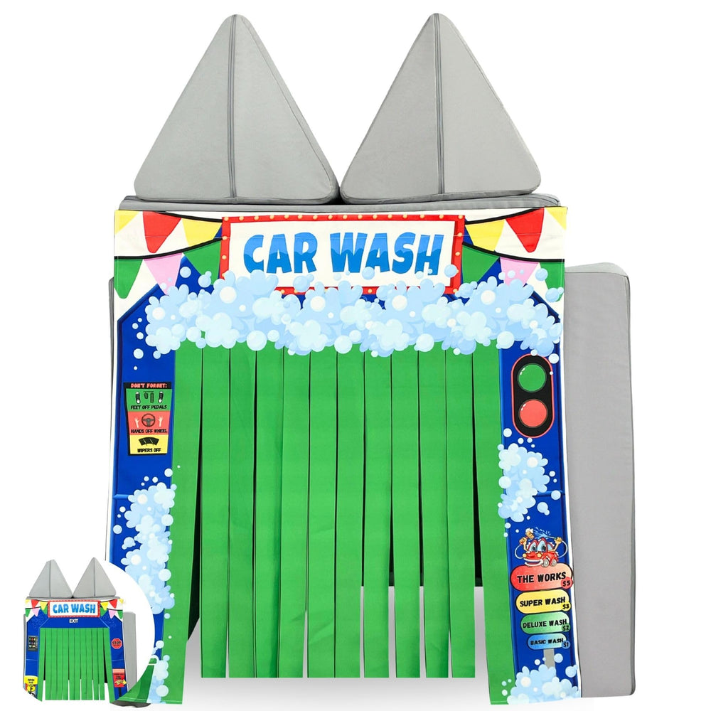 Couch Swag Play Panel car wash front view sparks imaginative play and interaction.