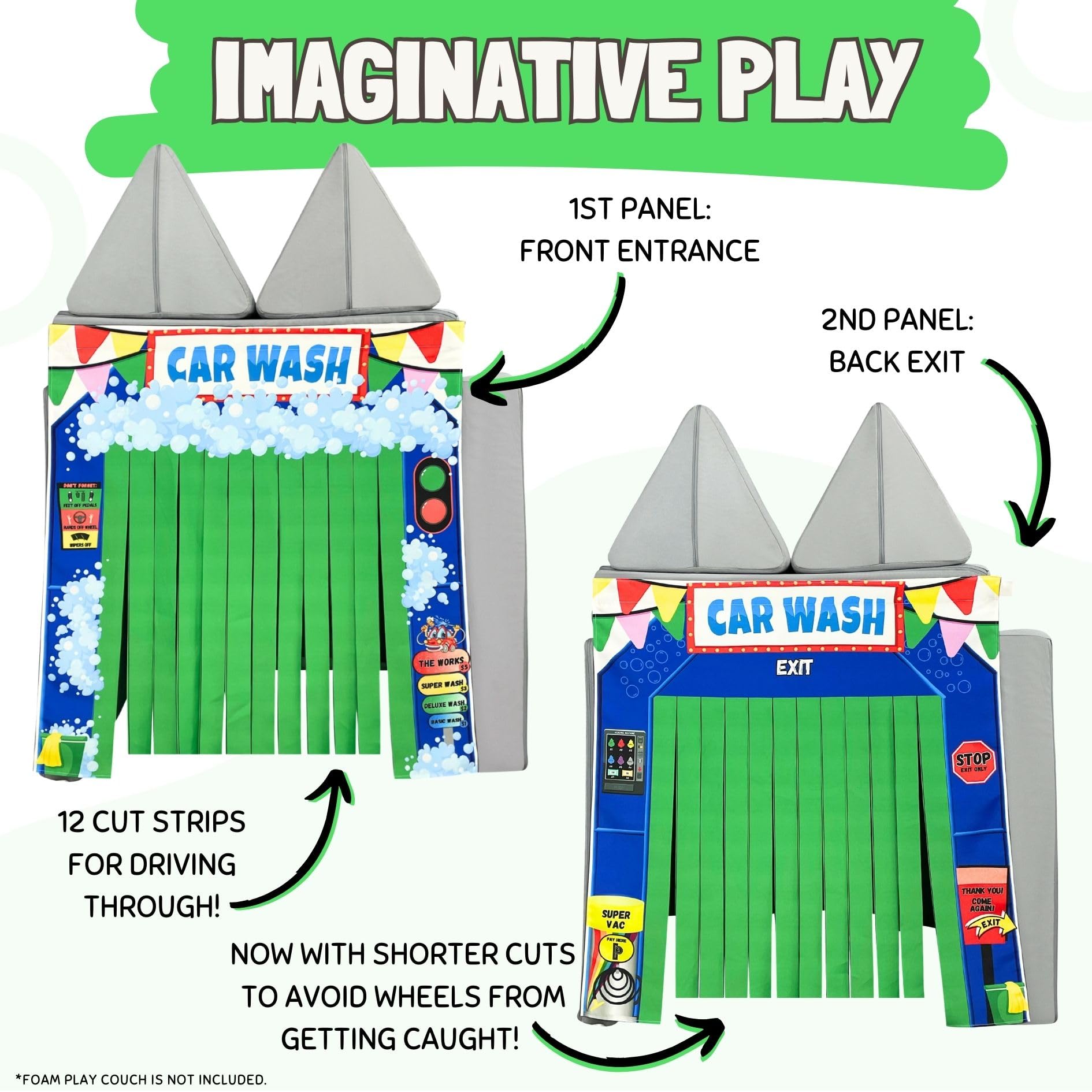 Couch Swag Play Panel imaginative play scene supports creative storytelling.