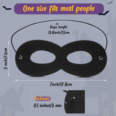 Coume 60-pack Halloween masks flat lay showing soft felt and compact design
