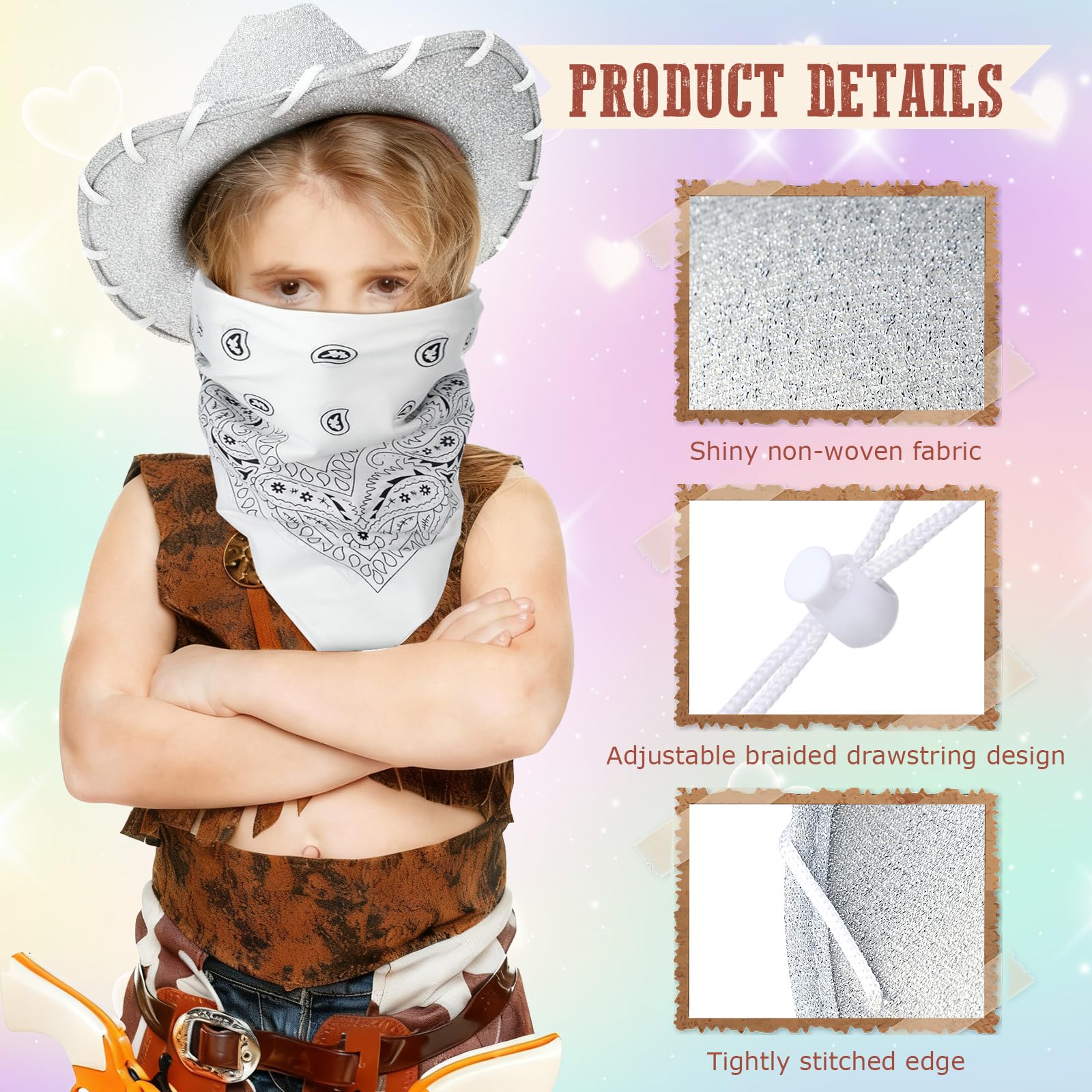 Coume kids' western costume accessory set for parties and play.
