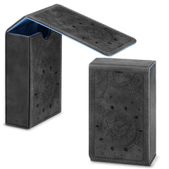 Coume PU leather tarot case with moon design protects decks on the go.
