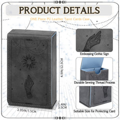 Coume tarot card holder with magnetic closure for quick, secure access.