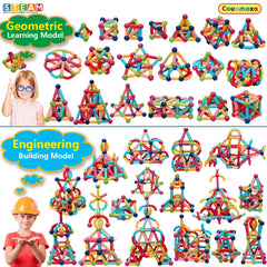 COUOMOXA magnetic toy kid-building scene shows collaborative, imaginative play.