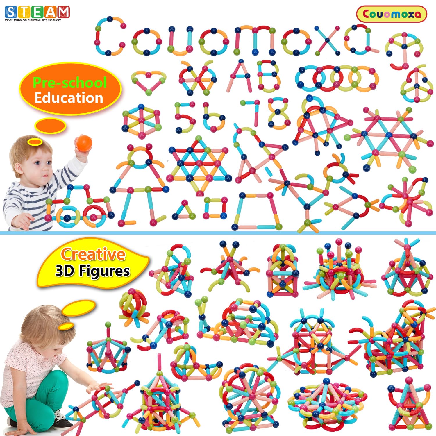 COUOMOXA magnetic toy premium gift packaging presents a growth-ready set.