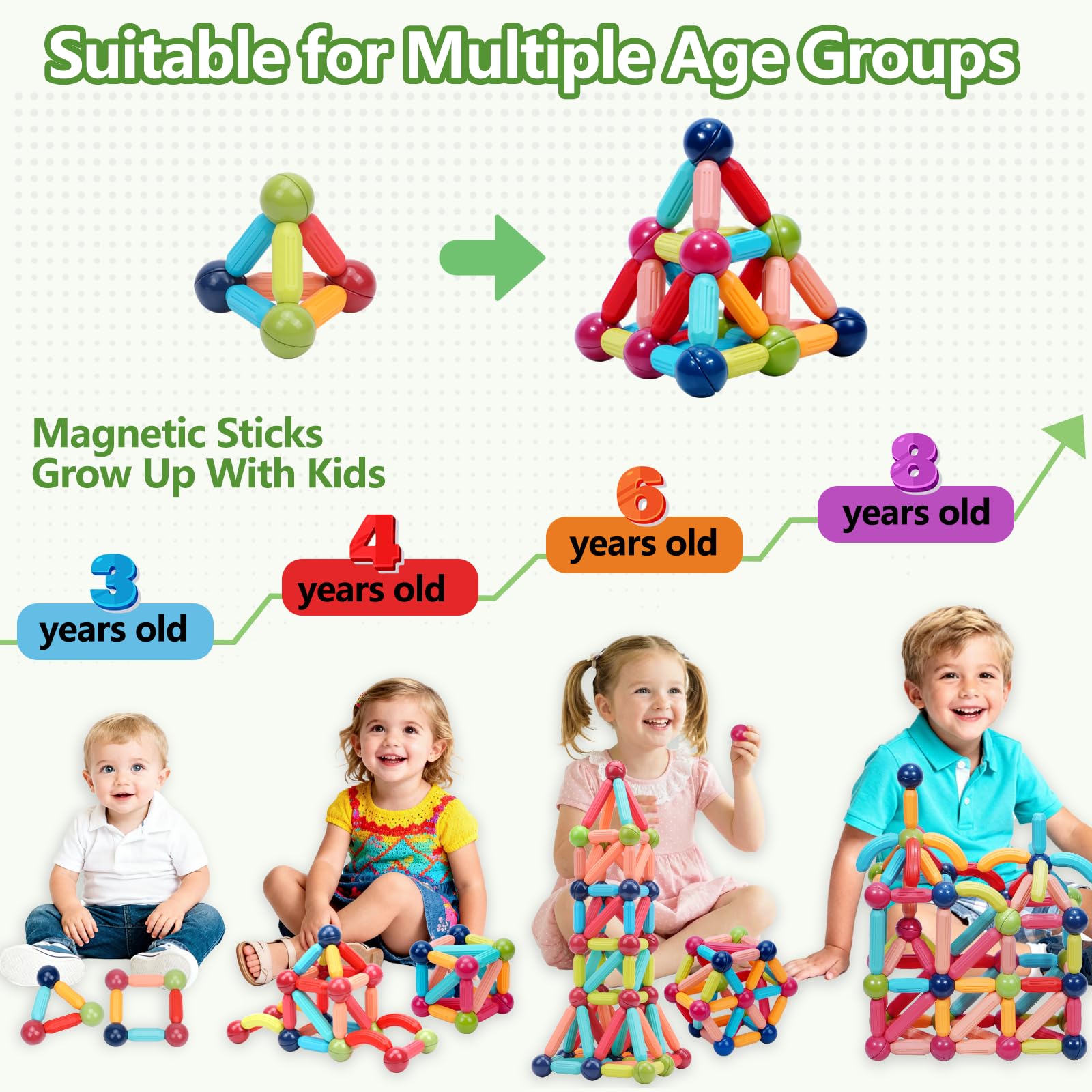 COUOMOXA magnetic toy storage box keeps pieces organized for easy cleanup.