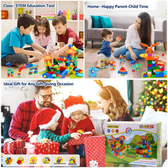 COUOMOXA Marble Run Age Range 3–8 supports growing skills through varied challenges.