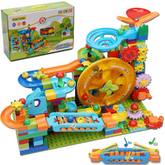 COUOMOXA Marble Run piano coaster in action to boost problem solving and motor skills