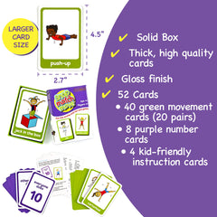 Covelico Exercise Cards Physical Education Tools support warmups and circuits