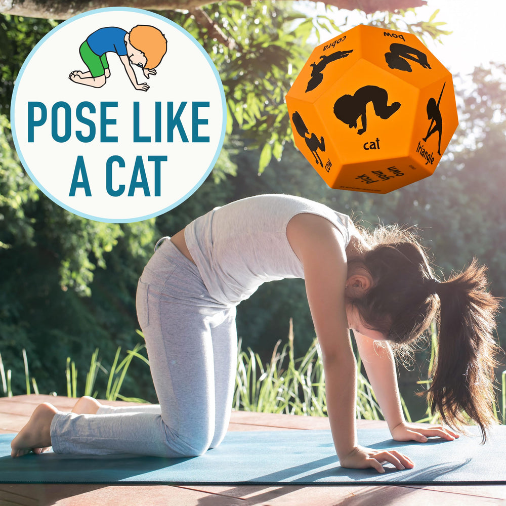 Covelico Yoga Dice balance and stability focus: safe play for kids.
