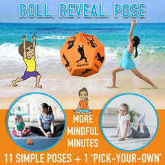 Covelico Yoga Dice cat pose: playful movement for warm-ups and calm energy.