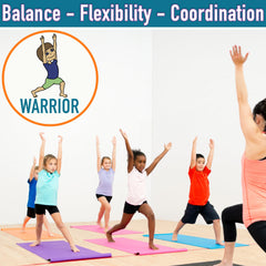 Covelico Yoga Dice indoor-outdoor use: versatile for home rooms and classrooms.