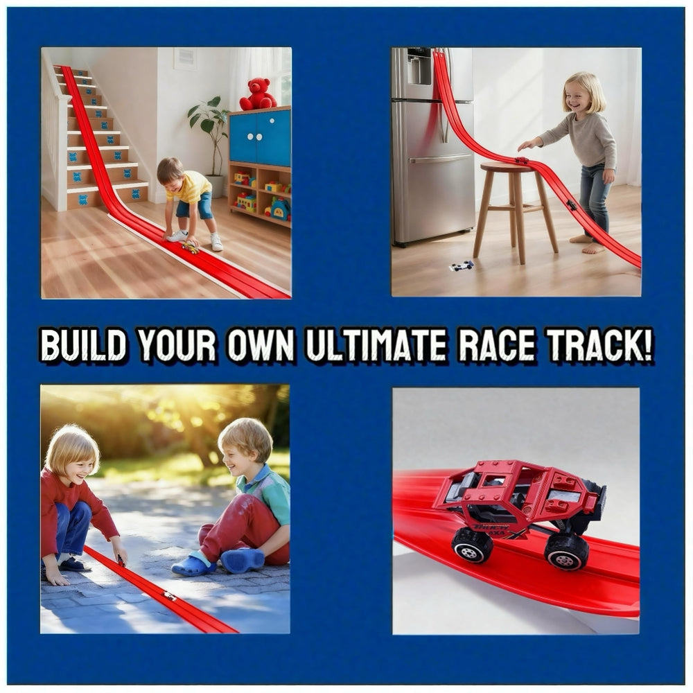 Coyban race track on smooth surfaces boosts creativity and problem solving.