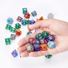 Coyeekn close-up of dice showing detailed craftsmanship.