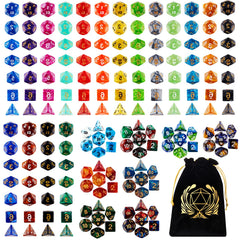 Coyeekn DND dice set with colorful polyhedral dice for vivid gameplay.