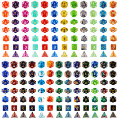 Coyeekn DND dice set features polished edges for smooth, reliable rolls.