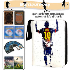 COYORO Soccer Card Binder premium PU leather exterior resists wear and fading.