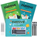 Cozodome grooved cursive workbook cover supports beginner handwriting practice.