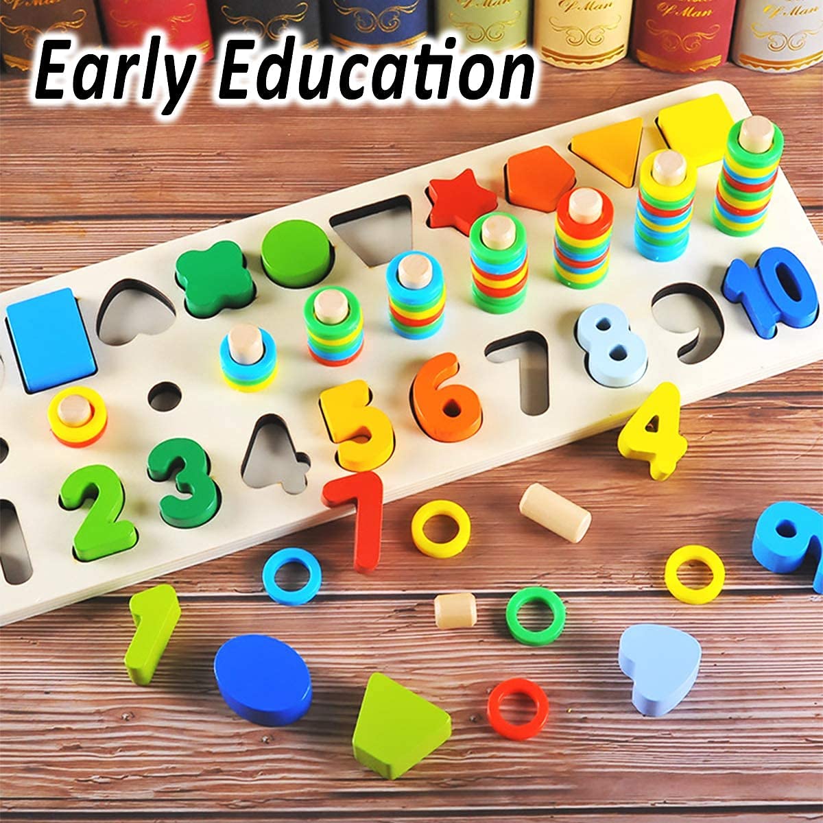 CozyBomB counting ring pegs aid color recognition and fine motor practice
