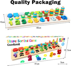 CozyBomB eco-friendly wood toy with non-toxic paints for safe preschool play