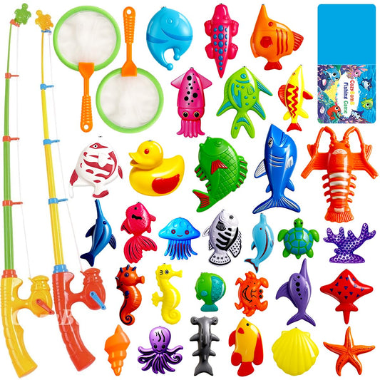 CozyBomB magnetic fishing rod for kids boosts hand-eye coordination during play.