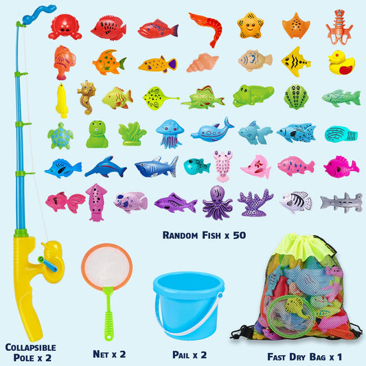 CozyBomB fishing nets and fishes engage kids in interactive family play and learning