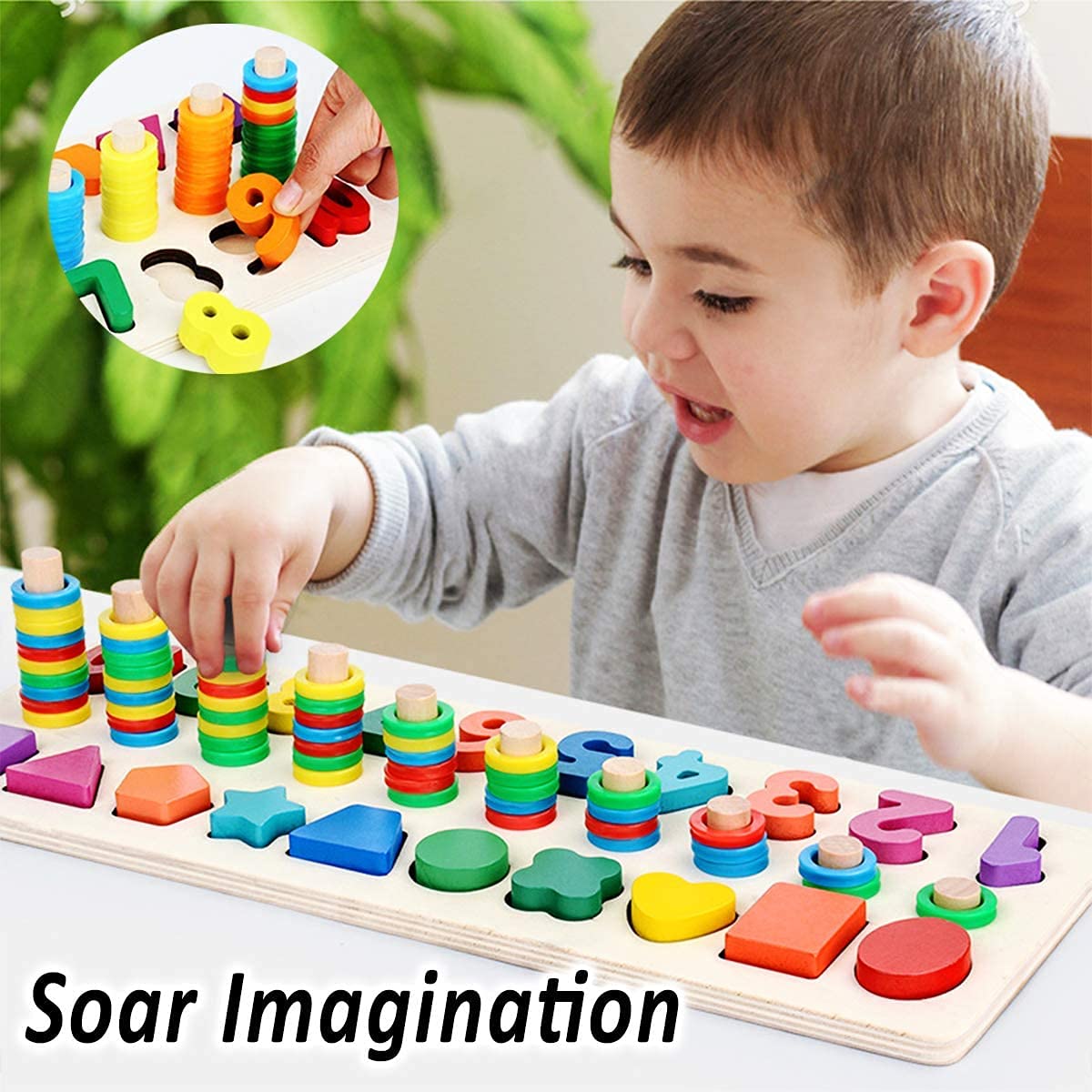 CozyBomB Montessori toy for ages 3+ encourages creativity and pattern exploration