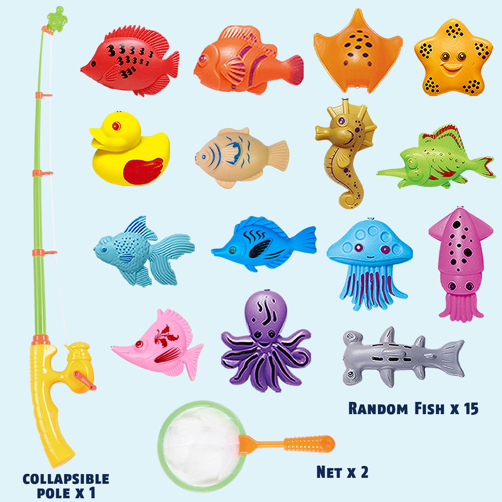 CozyBomB water table fishing game with fishes for interactive learning and pretend play.