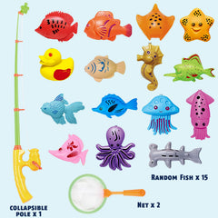 CozyBomB water table fishing game with fishes for interactive learning and pretend play.