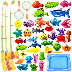 CozyBomB magnetic fishing toys set with water table for engaging bath-time play