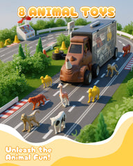 Cozycharm dinosaur carrier truck close-up highlighting sturdy, durable plastic