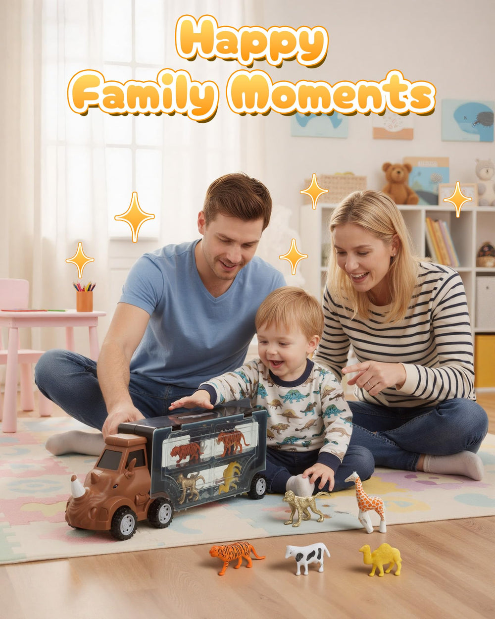 Cozycharm safe non-toxic construction emphasizes kid-friendly play experiences