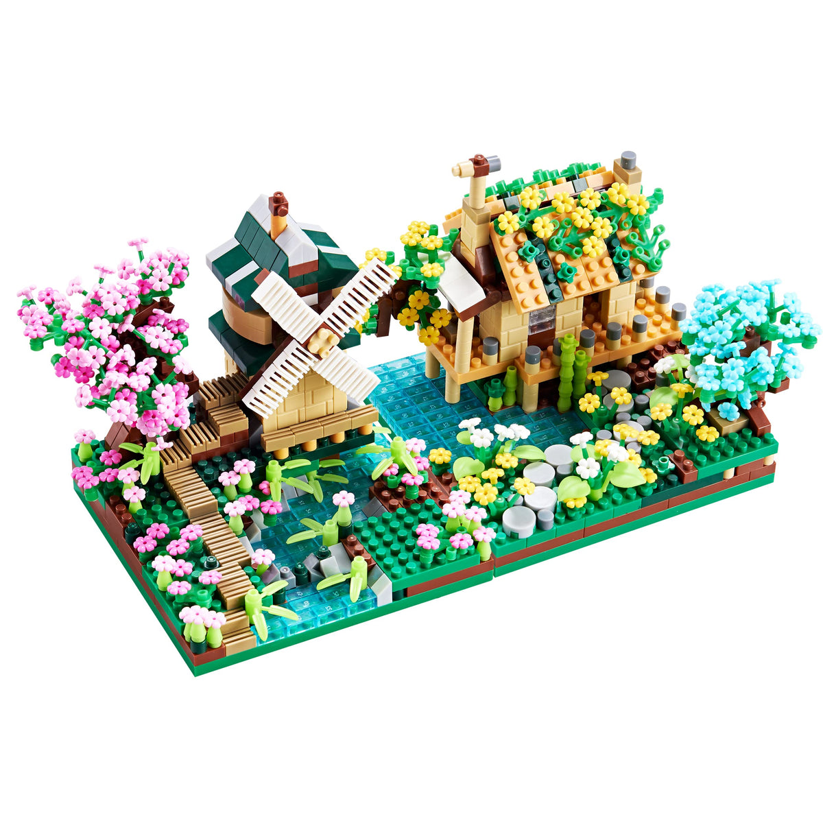 COZYMASS Tree House blocks front view for creative display and play
