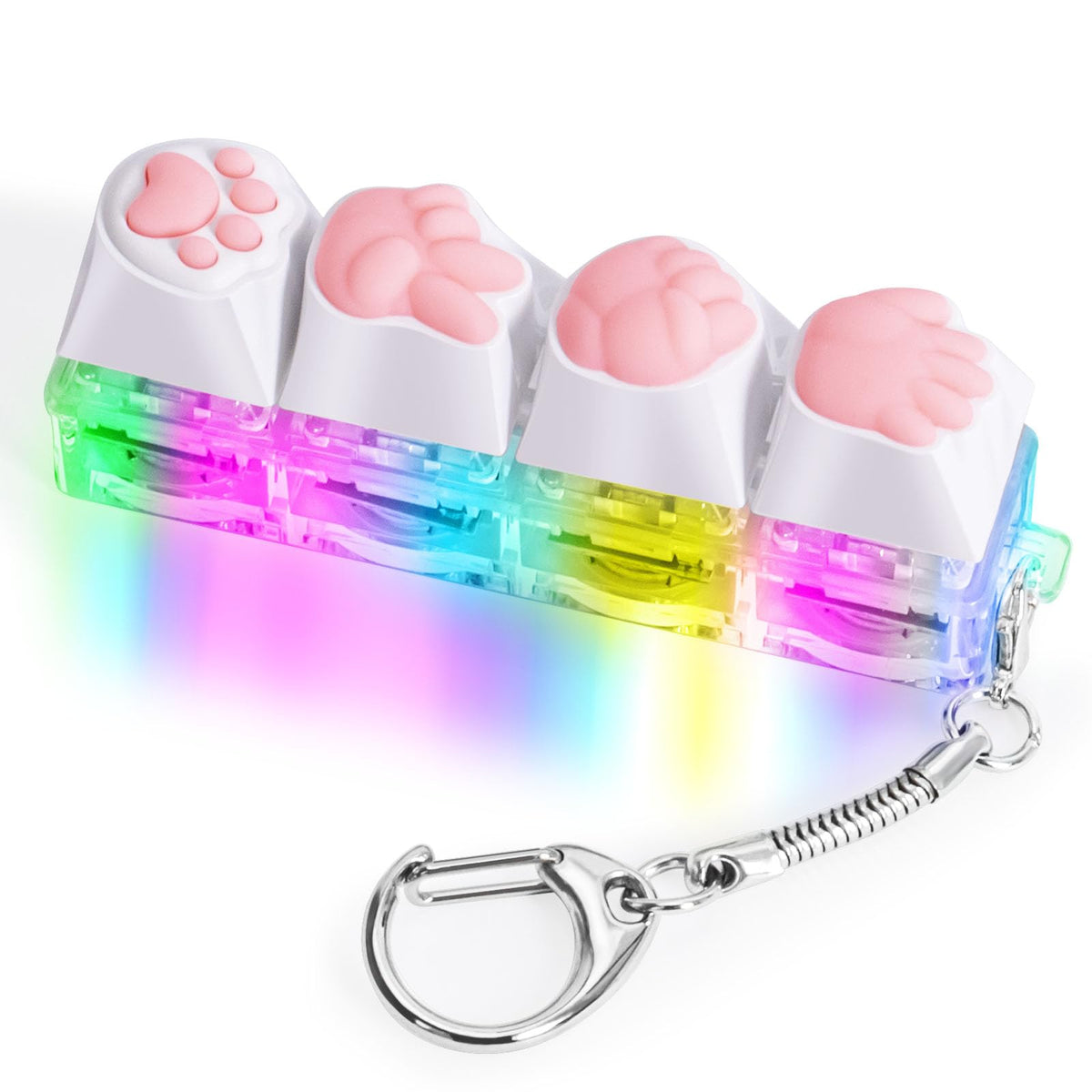 COZYMATE keyboard fidget LED with color-changing buttons lights up to boost focus